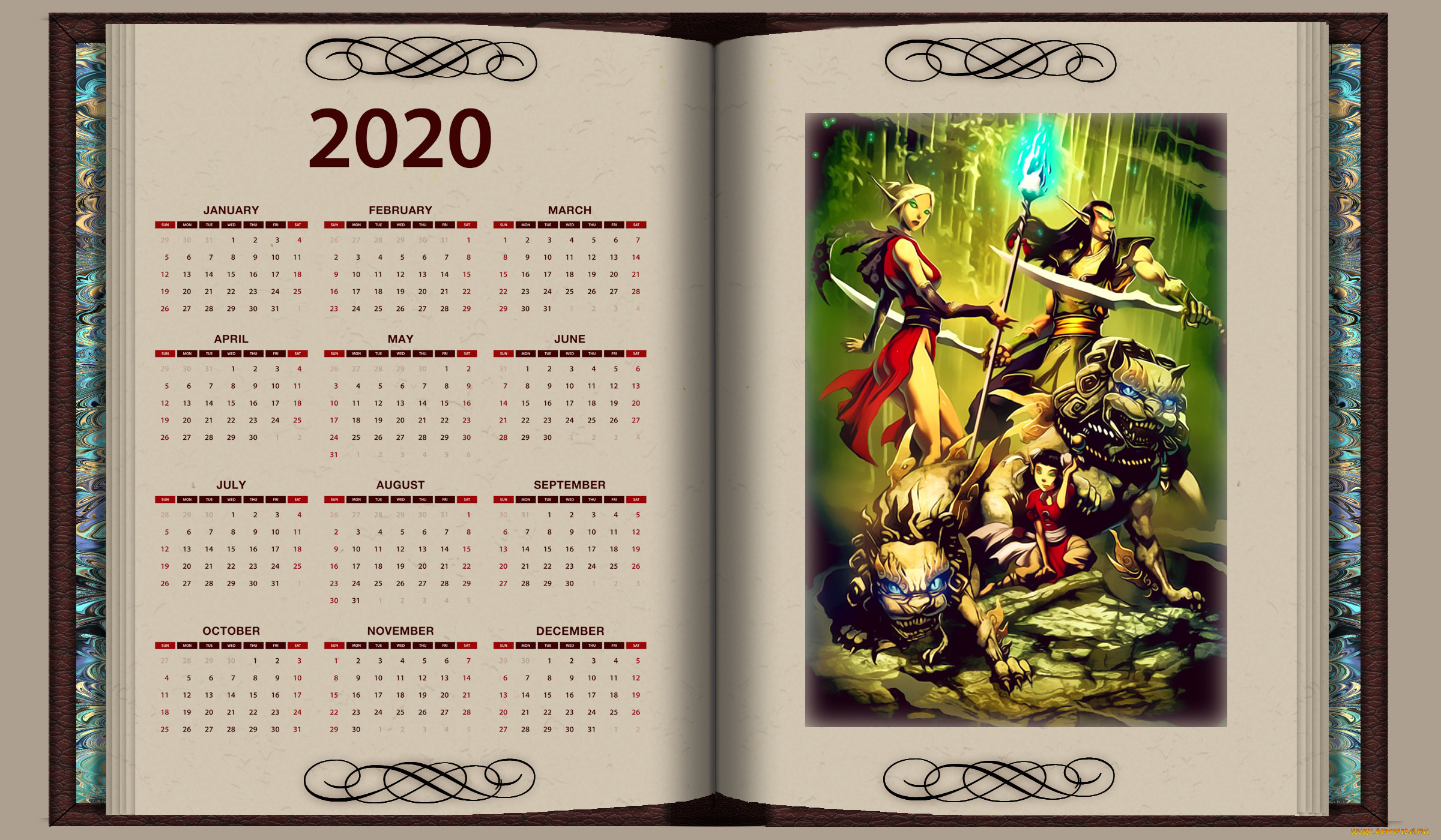 , , , , 2020, , , , calendar